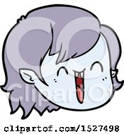 Cartoon Vampire Girl Face