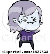 Annoyed Cartoon Vampire Girl