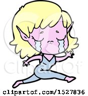 Crying Cartoon Elf Girl