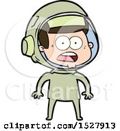 Poster, Art Print Of Cartoon Surprised Astronaut