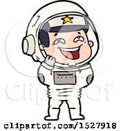 Cartoon Laughing Astronaut