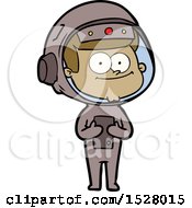 Happy Astronaut Cartoon