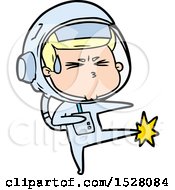 Cartoon Stressed Astronaut