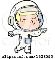 Poster, Art Print Of Cartoon Confident Astronaut