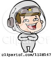 Poster, Art Print Of Cartoon Laughing Astronaut