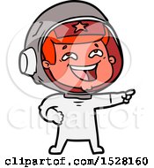 Poster, Art Print Of Cartoon Laughing Astronaut