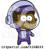 Poster, Art Print Of Happy Astronaut Cartoon