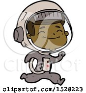 Happy Cartoon Astronaut