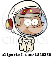 Poster, Art Print Of Happy Astronaut Cartoon