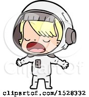 Cartoon Talking Astronaut