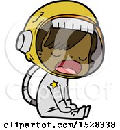 Poster, Art Print Of Cartoon Talking Astronaut