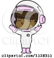 Poster, Art Print Of Cartoon Curious Astronaut