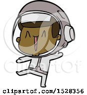 Poster, Art Print Of Dancing Cartoon Astronaut