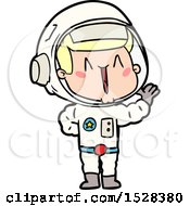 Poster, Art Print Of Singing Cartoon Astronaut