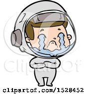 Cartoon Crying Astronaut