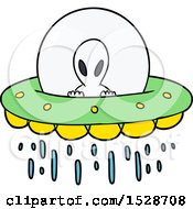 Cartoon Alien UFO