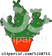 Cartoon Potted Cactus