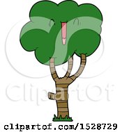 Cartoon Laughing Tree