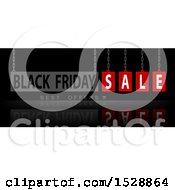 Clipart Of A Black Friday Sale Design On Black Royalty Free Vector Illustration