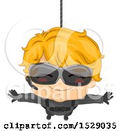 Secret Agent Boy Hanging From A Wire
