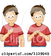 Boy Saying My Name In Sign Language