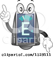 Poster, Art Print Of Guitar Tuner Character Pointing Up And Down