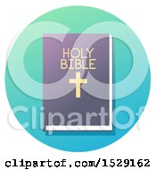 Poster, Art Print Of Holy Bible Christian Icon On A Gradient Circle