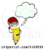 Poster, Art Print Of Pencil Character Thinking