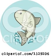 Poster, Art Print Of Farmed Fish Aquaculture Agriculture Icon