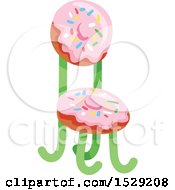 Clipart Of A Donut Chair Royalty Free Vector Illustration
