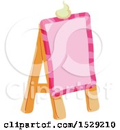 Poster, Art Print Of Pink Sweet Sandwich Board
