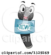Poster, Art Print Of Microphone Character With A News Label