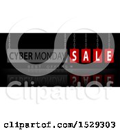 Poster, Art Print Of Cyber Monday Sale Design On Black