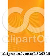 Clipart Of An Orange Waves Background Royalty Free Vector Illustration by KJ Pargeter