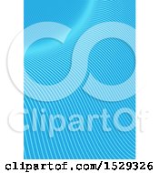 Clipart Of A Blue Waves Background Royalty Free Vector Illustration