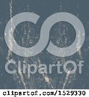 Clipart Of A Tan And Blue Halftone Background Royalty Free Vector Illustration