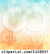 Clipart Of A Watercolor Painted Background Royalty Free Vector Illustration