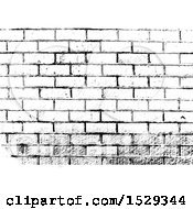 Poster, Art Print Of Black And White Brick Wall Background