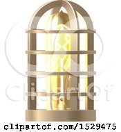 Poster, Art Print Of 3d Vintage Steampunk Electric Light Bulb Lamp