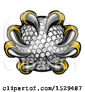 Clipart Of Eagle Claws Grasping A Golf Ball Royalty Free Vector Illustration