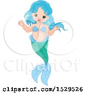 Poster, Art Print Of Mermaid Baby Shrugging