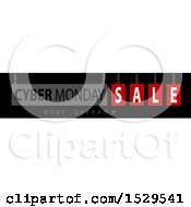 Clipart Of A Cyber Monday Sale Design Royalty Free Vector Illustration