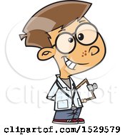 Poster, Art Print Of Cartoon Doctor Boy