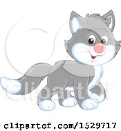 Poster, Art Print Of Cute Gray Cat