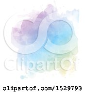 Clipart Of A Pastel Watercolor Paint Background Royalty Free Vector Illustration