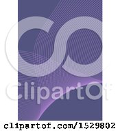 Poster, Art Print Of Purple Mesh Wave Background