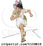 Poster, Art Print Of Woman Aztec Running