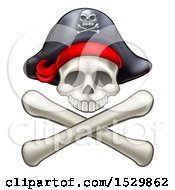 Poster, Art Print Of Pirate Skull And Cross Bones Jolly Roger