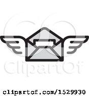 Poster, Art Print Of Winged Envelope Flying