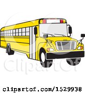 Poster, Art Print Of Cartoon Yellow School Bus